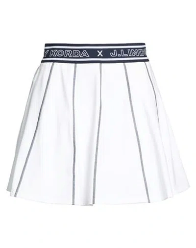 J. Lindeberg Woman Mini Skirt White Size S Polyester