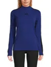 J. Lindeberg Women's Adia Rib-knit Colorblocked Sweater In Blue