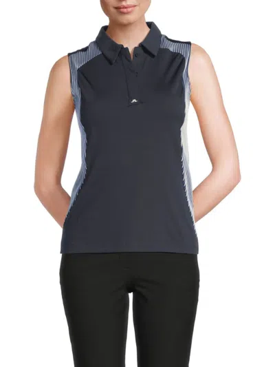 J. Lindeberg Women's Betsy Printed Polo Top