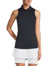 J. Lindeberg Women's Dena Sleeveless Polo In Blue