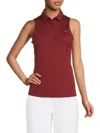 J. Lindeberg Women's Dena Sleeveless Polo In Brown