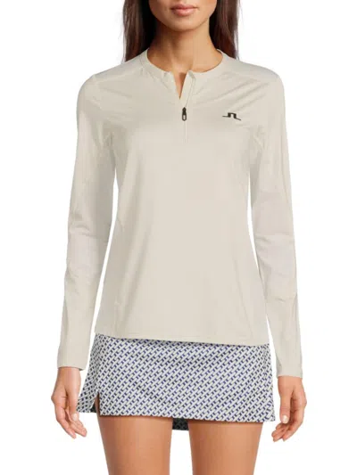 J. Lindeberg Women's Landa Long-sleeve Top In Blue