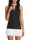 J. Lindeberg Women's Leya Logo Sleeveless Top In Black
