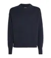 J. Lindeberg Wool-bci Cotton Eddy Sweater In Navy