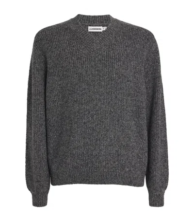 J. Lindeberg Wool-blend Vitor Sweater In Gray