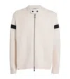 J. Lindeberg Wool Kessler Biker Jacket In Neutral