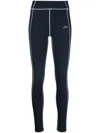 J. Lindeberg Zena Contrast-stitch Leggings In 蓝色