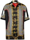 J. Logan Home Searle Mix-print Silk Shirt In Multi