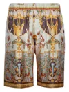 J. Logan Home The Boxer Baroque-print Shorts In Brown