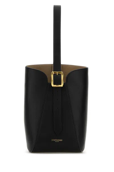J & M Davidson J&m Davidson Black Leather Quiver Nano Bucket Bag