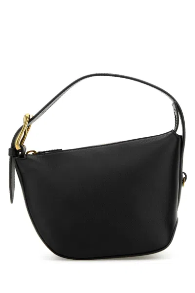 J & M Davidson J&m Davidson Black Leather Zip Quiver Handbag