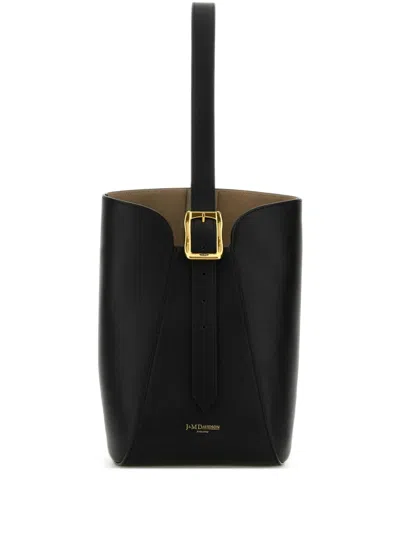 J & M Davidson Mini Quiver Bucket Bag In Black