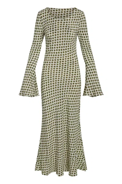 J Marie Women's Riviera Long Sleeve Maxi Dress In Multi