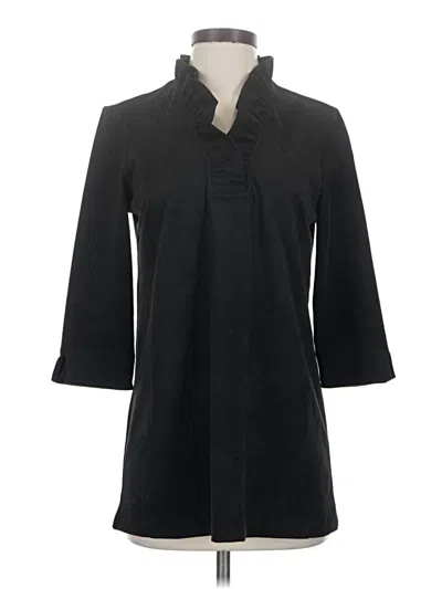 Pre-owned J. Mclaughlin 3/4 Sleeve Blouse In Black