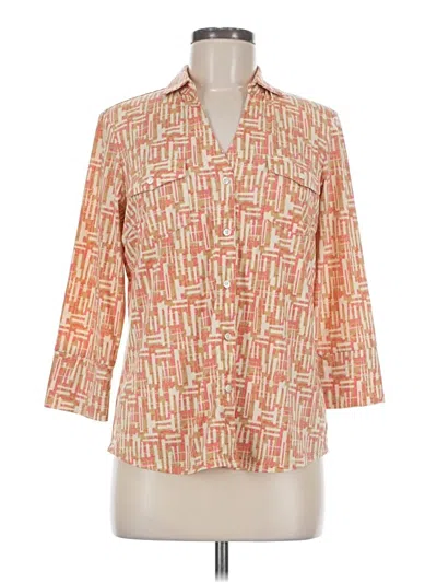 Pre-owned J. Mclaughlin 3/4 Sleeve Blouse In Orange