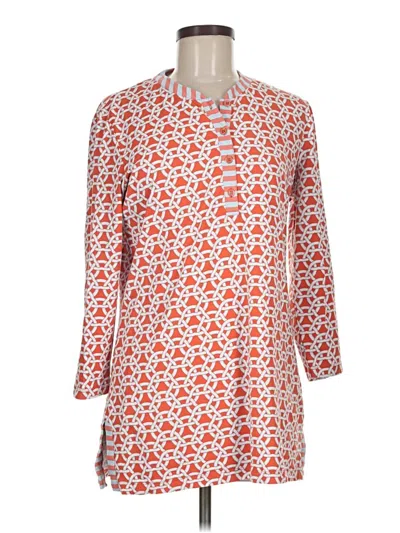 Pre-owned J. Mclaughlin 3/4 Sleeve Blouse In Orange