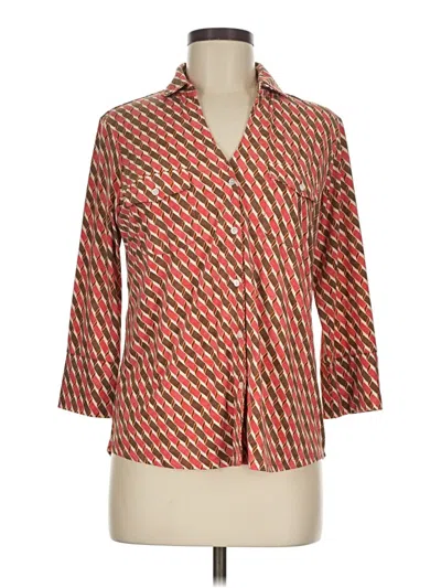 Pre-owned J. Mclaughlin 3/4 Sleeve Blouse In Orange