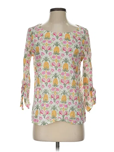Pre-owned J. Mclaughlin 3/4 Sleeve Blouse In Pink