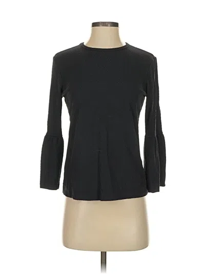 Pre-owned J. Mclaughlin 3/4 Sleeve T-shirt In Black