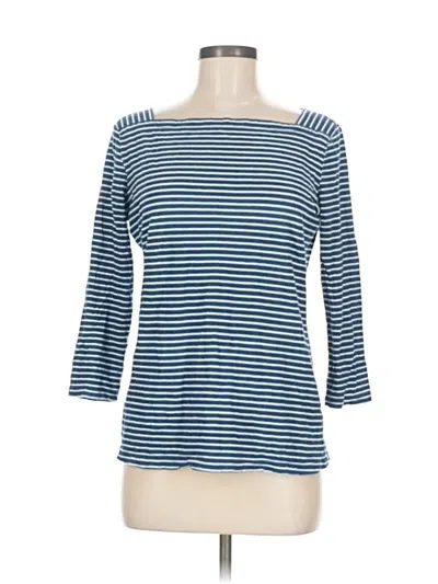 Pre-owned J. Mclaughlin 3/4 Sleeve T-shirt In Blue