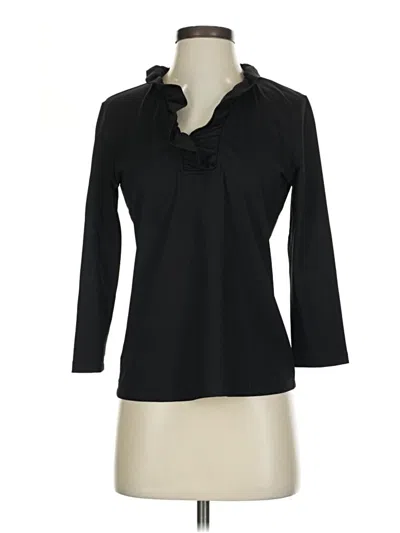 Pre-owned J. Mclaughlin 3/4 Sleeve Top Black Cowl Neck Tops