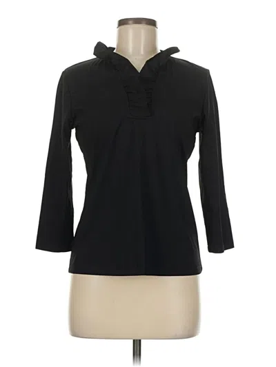 Pre-owned J. Mclaughlin 3/4 Sleeve Top Black Cowl Neck Tops