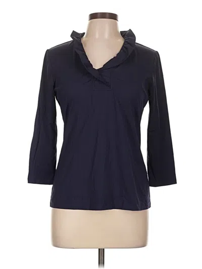 Pre-owned J. Mclaughlin 3/4 Sleeve Top Black Cowl Neck Tops