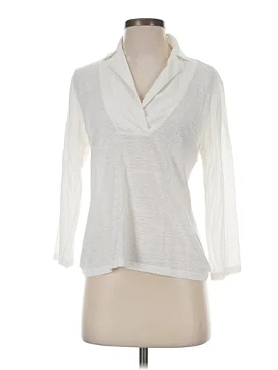 Pre-owned J. Mclaughlin 3/4 Sleeve Top Ivory Cowl Neck Tops