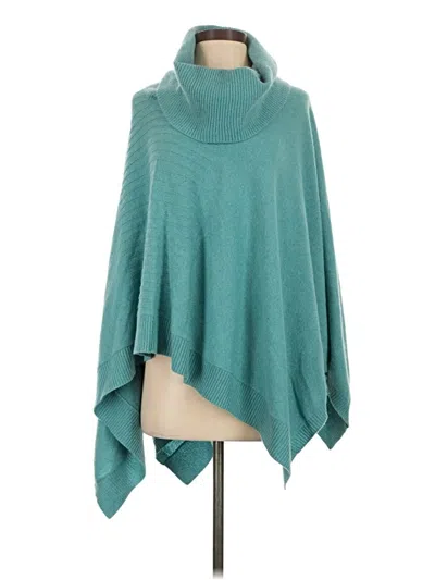 Pre-owned J. Mclaughlin 3/4 Sleeve Top Teal Cowl Neck Tops