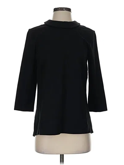 Pre-owned J. Mclaughlin 3/4 Sleeve T-shirt In Black
