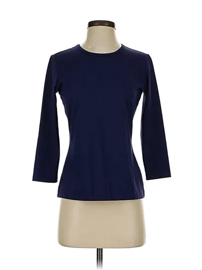 Pre-owned J. Mclaughlin 3/4 Sleeve T-shirt In Blue