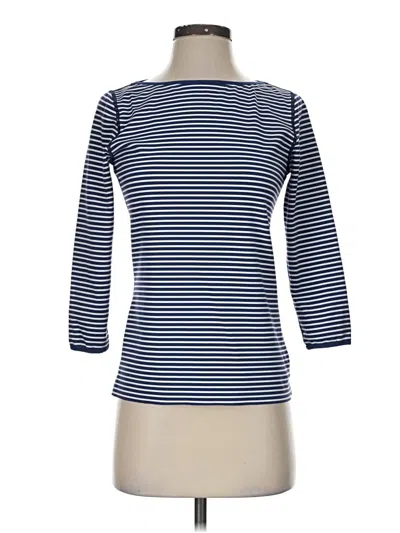 Pre-owned J. Mclaughlin 3/4 Sleeve T-shirt In Blue