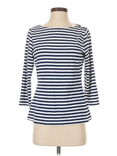 Pre-owned J. Mclaughlin 3/4 Sleeve T-shirt In Blue