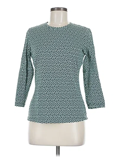 Pre-owned J. Mclaughlin 3/4 Sleeve T-shirt In Green