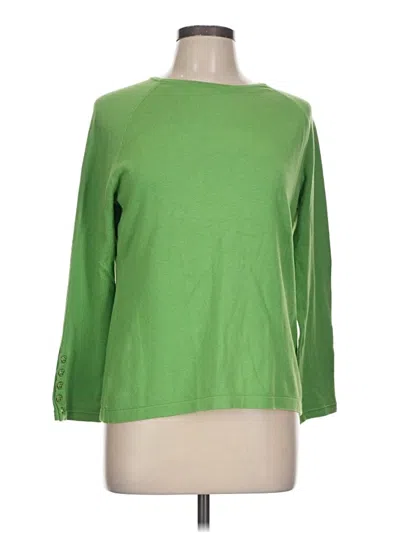 Pre-owned J. Mclaughlin 3/4 Sleeve T-shirt In Green