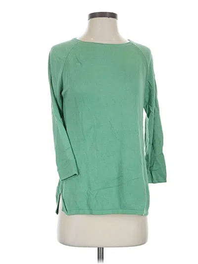 Pre-owned J. Mclaughlin 3/4 Sleeve T-shirt In Green