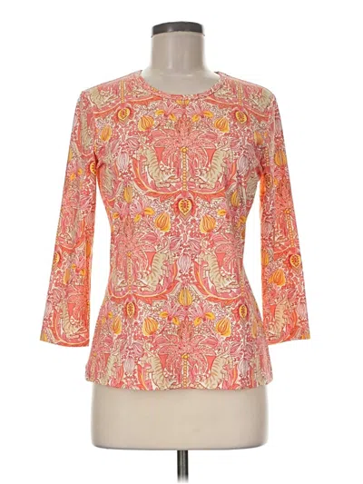 J. Mclaughlin 3/4 Sleeve T-shirt In Multi