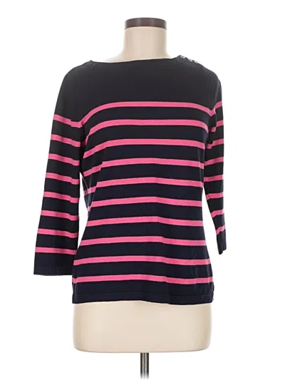 Pre-owned J. Mclaughlin 3/4 Sleeve T-shirt In Pink