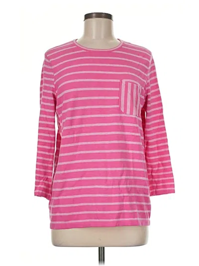 Pre-owned J. Mclaughlin 3/4 Sleeve T-shirt In Pink