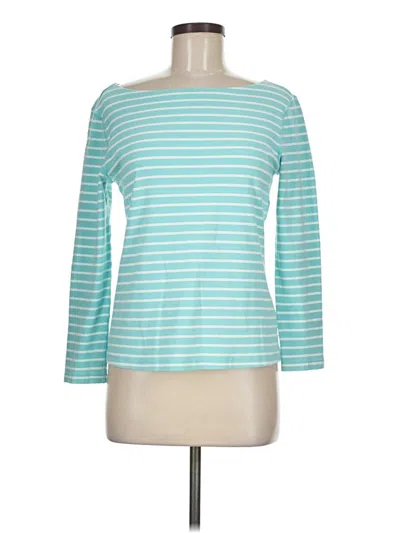 Pre-owned J. Mclaughlin 3/4 Sleeve T-shirt In Teal