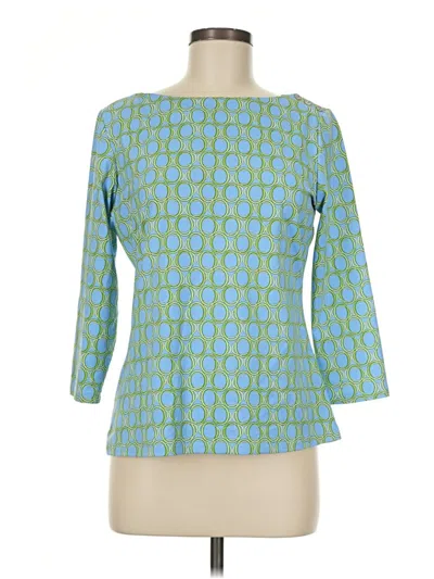 Pre-owned J. Mclaughlin 3/4 Sleeve T-shirt In Teal