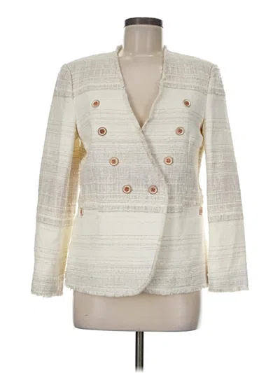 Pre-owned J. Mclaughlin Blazer Jacket In White