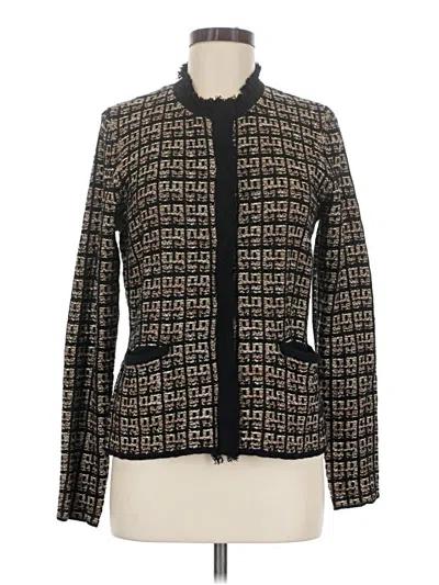 Pre-owned J. Mclaughlin Cardigan Sweater In Black