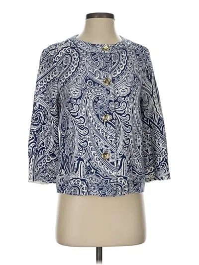 Pre-owned J. Mclaughlin Cardigan Sweater In Blue