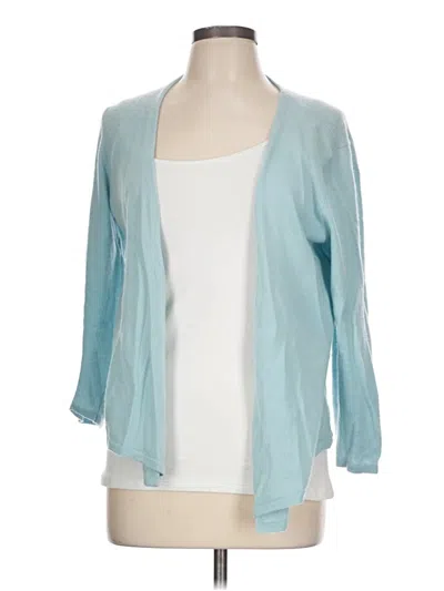 Pre-owned J. Mclaughlin Cardigan Sweater In Blue