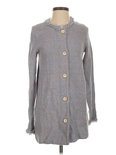 Pre-owned J. Mclaughlin Cardigan Sweater In Gray