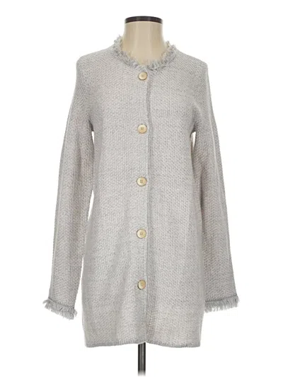 Pre-owned J. Mclaughlin Cardigan Sweater In Gray