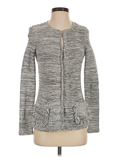 Pre-owned J. Mclaughlin Cardigan Sweater In Gray