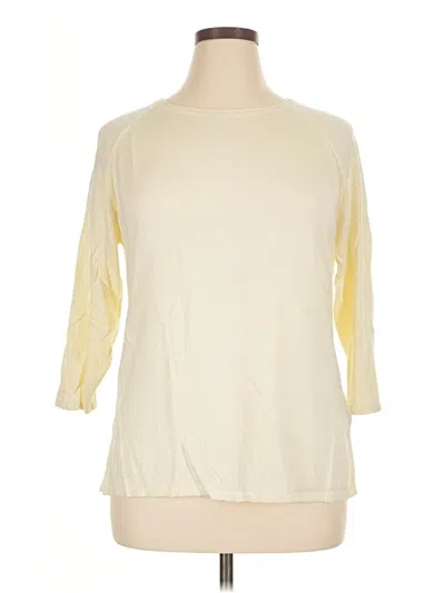 Pre-owned J. Mclaughlin Cardigan Sweater In Ivory