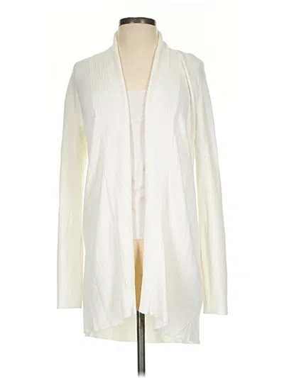 Pre-owned J. Mclaughlin Cardigan Sweater In Ivory